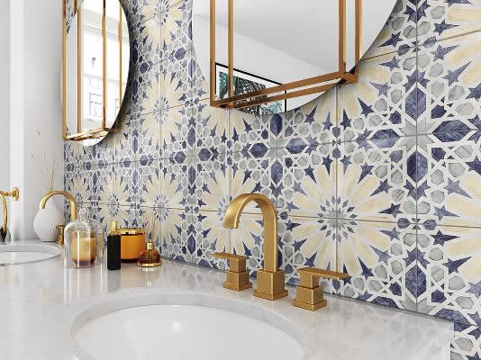 Hamptons Look Tiles Sydney Moroccan Art Deco designs Australia