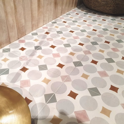 Geometric pattern tiles Sydney Retro