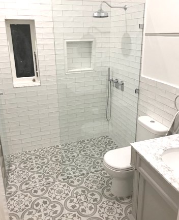 Black And White Pattern Tiles Sydney, Grey And White Patterned Bathroom Floor Tiles