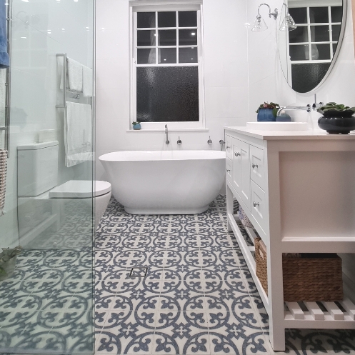 Hamptons Bathroom design Sydney