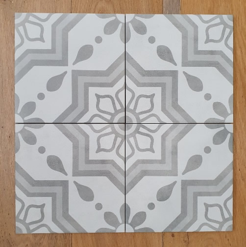 Silver Sky pattern tiles