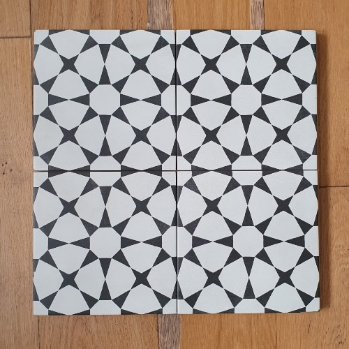 black and white pattern tiles Sydney