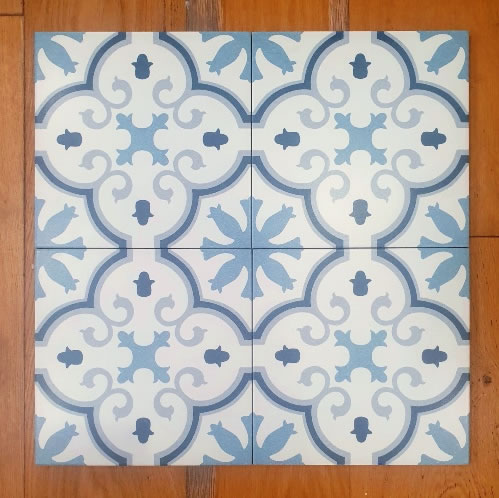 Blue floor tiles Sydney